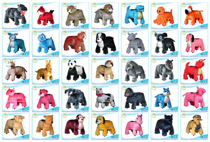 Hansel high quality CE kids dirvable plush coin operated electric rideable animal