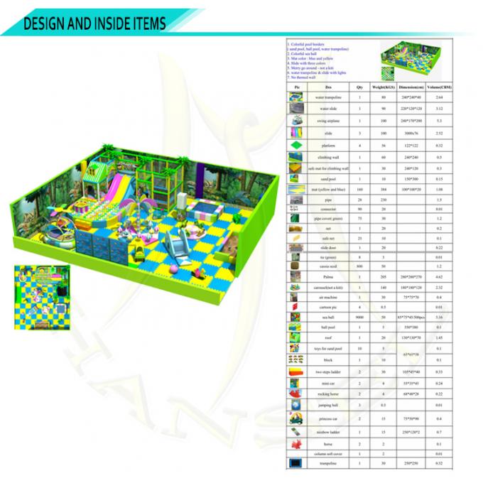 Hansel preschool indoor play equipment kids party equipment kids plastic playhouse indoor playground equipment canada