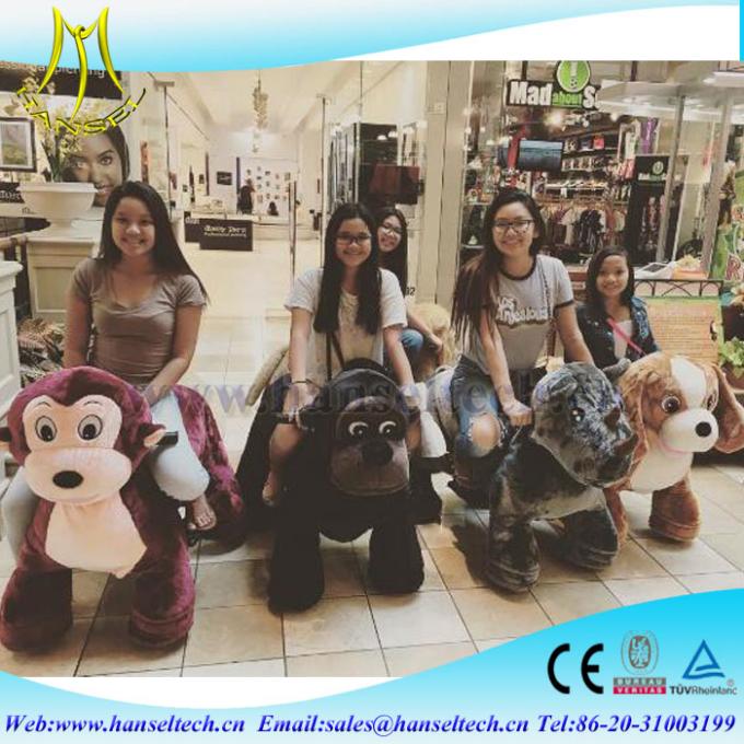 girls riding stuffed animals