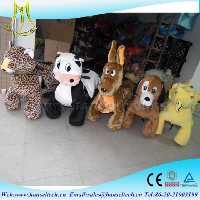 Hansel entertainement machine playing items for kids names of indoor games moving plush motorized animals in mall