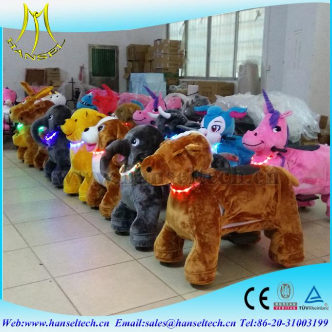 Hansel  electric riding animals 4 wheels bikes happy rides kiddy ride machine kids mechanical bull riding for sale