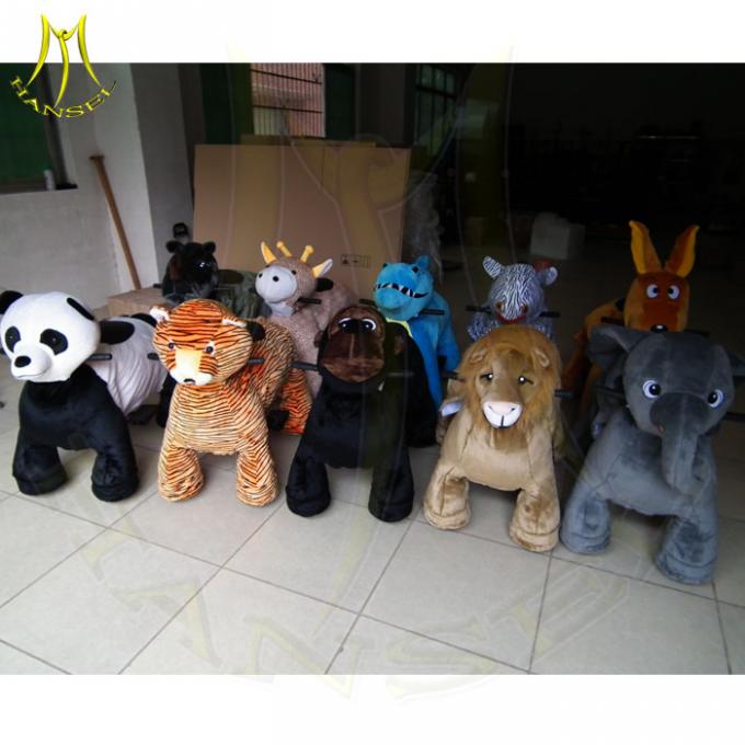 Hansel game room amusement parks kiddie rides machines amusement park electric car moving donkey ride toy in mall