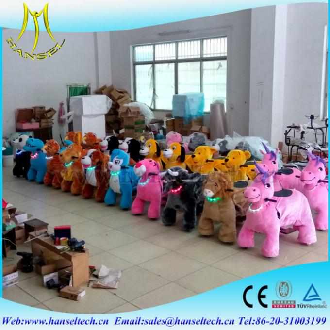 Hansel children indoor amusement park kidds ride electric riding aniamls happy rides mountable kids animal scooter ride
