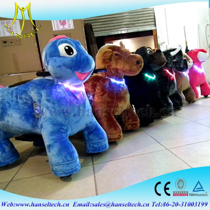 Hansel electric amusement toy rides for kids game center machine kid ride for shopping mall walking ride animals plush