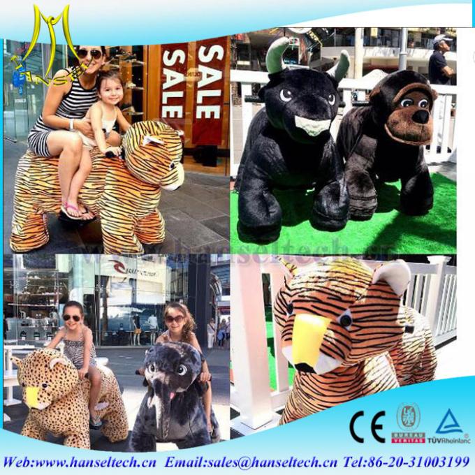 Hansel indoor amusement park equipment game machine for children safari kids animal motorized rides zoo animal scooter