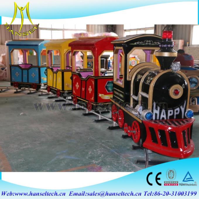 Hansel children park riders outdoor electric mall trains/kids electric amusement train rides for sale
