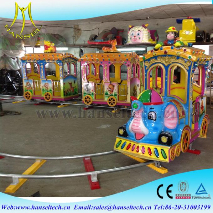Hansel children park riders outdoor electric mall trains/kids electric amusement train rides for sale