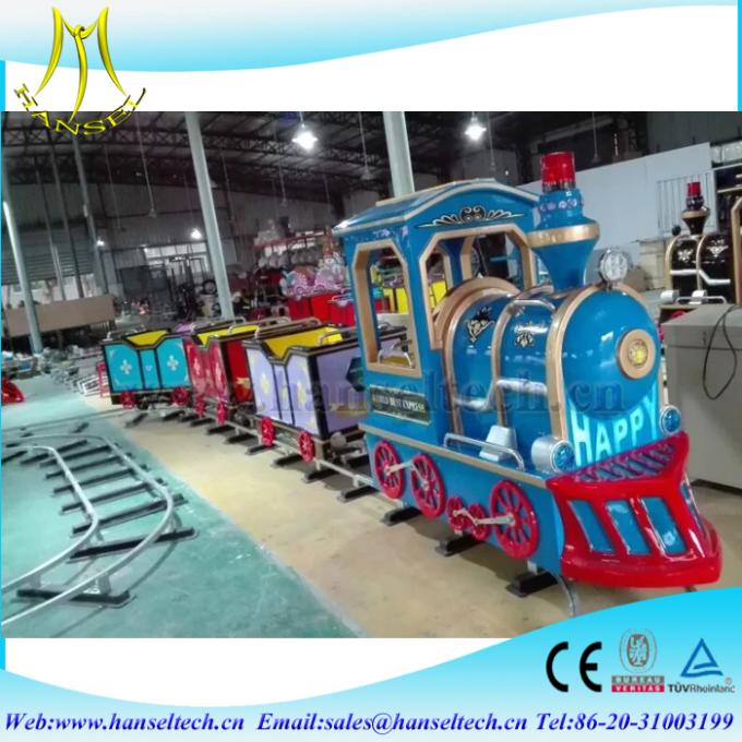 Hansel children park riders outdoor electric mall trains/kids electric amusement train rides for sale