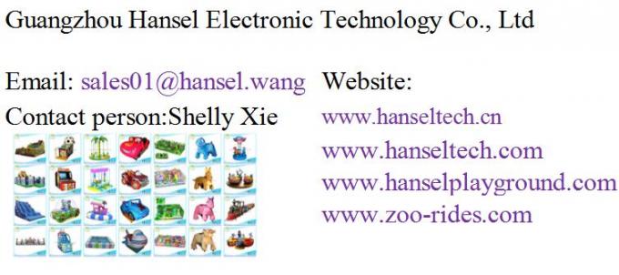 Hansel new design token operated Double Hamster game machine for sale