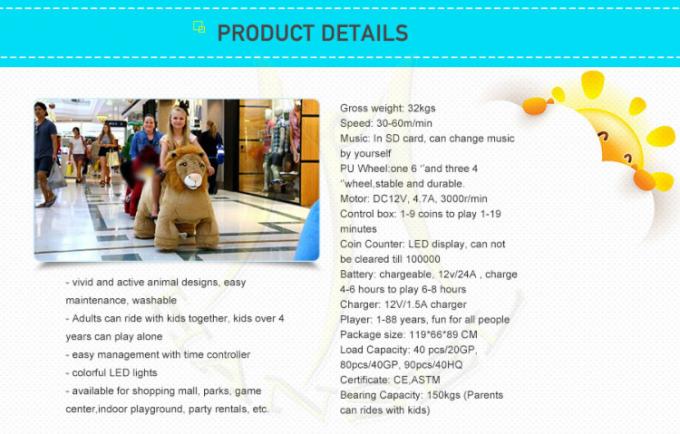Hansel Hansel Gangzhou coin operated animal scooter rides walking horse toy