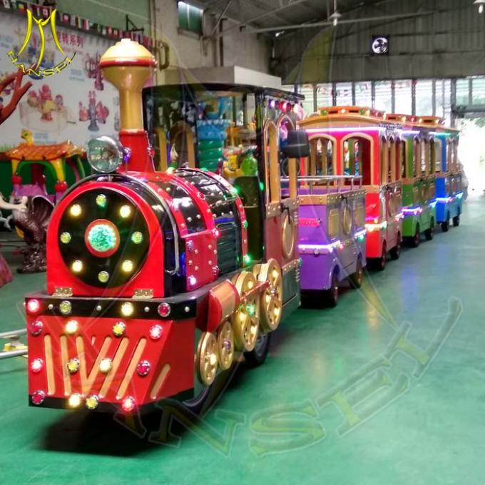 Hansel outdoor battery trackless train electric for sales amusement park rides