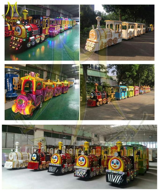 Hansel shopping mall electric amusement park trackless train rides for family