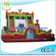 China Hansel giant inflatable space bouncer slide supplier