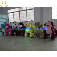 China Hansel plush motorized animals kid plush toy bike ride on motorized animals for Mall supplier