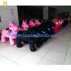 China Hansel coin operated rechargeable battery walking animal happy rider toys on wheel supplier