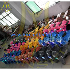 China Hansel 2016 chinese game rental sale push ride on plush toys girls electric ride on animals for kids supplier