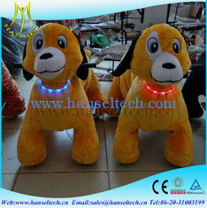 China Hansel hot selling battery operated plush animal toy indoor plush electrical animal toy kiddie rides supplier