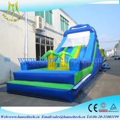 China Hansel hot children game equipment inflatable fun park with bouncer jumping slide supplier