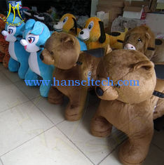 China Hansel hot selling amusements rides steering wheel kiddiechristmas amusement rides animal cow electric riding animal supplier