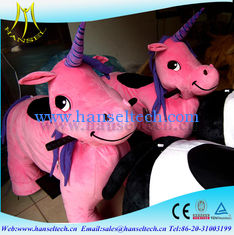 China Hansel amusements kiddie rides for sale rich toys rocking horse rocking motorcycle kidsanimal scooter rides unicorn supplier