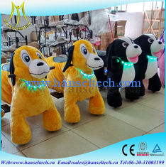 China Hansel battery coin operation amusement park outdoor playground moving family party mechanical dog ride in mall supplier