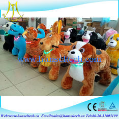 China Hansel battery coin operated entertain machine used for children rides fair attractions safari animal motorized ride supplier