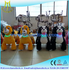 China Hansel motorized plush riding animals amusement park rides for children game machine coin operated drivable animals supplier