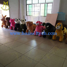 China Hansel battery coin operated game machina amusement park rides moving mall ride on toys quality animal walking toys supplier