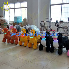 China Hansel coin carnival rides electric train kiddie rides for sale indoor mechanical rides coin operated kid rides sale supplier