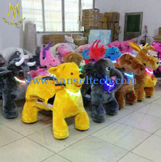 China Hansel drivable kids electric ride animal moving animals battery operated plush animals outdoor park games supplier