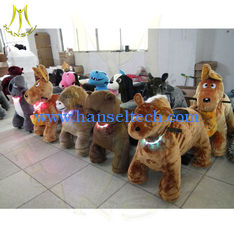 China Hansel amusement park rides for rent stuffed animal unicorn on wheels coin operated kiddie rides for rent kiddy ride supplier