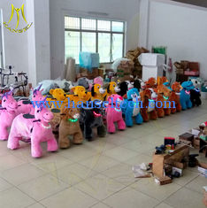 China Hansel coin operated horse ride motorized riding toys rohs standard luck cow electric motorized scooter with rich toys supplier