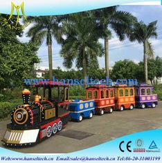 China Hansel cheap Tourist Amusement Trackless Kids Mini Train amusement trains for sale factory supplier