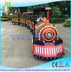 China Hansel cheap amusement park rides trackless train,mini electric tourist train rides for sale supplier