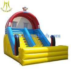 China Hansel stock inflatable amusement park kids jumping castle with slide supplier supplier