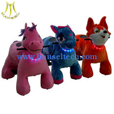 China Hansel high quality stock coin operated plush electric animal bike for sale manufacturer supplier