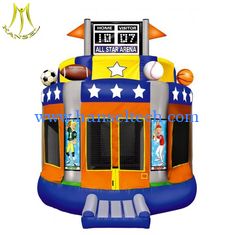 China Hansel outdoor amusement park for kids inflatable big bounce house supplier