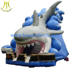 China Hansel low price amusement park inflatable toys shark slide for children in game center supplier