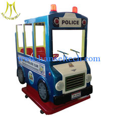 China Hansel Popular indoor games fiberglass police motor kiddie rides supplier