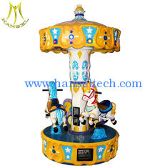 China Hansel  fiber glass kiddie ride used merry go rounds for sale toy carousel horse supplier
