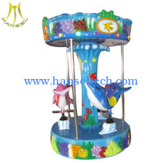 China Hansel  amusement park ride small kids carousel coin operated ride toys supplier