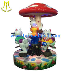China Hansel   Amusement park kids electric carousel 3 seats mini carousel ride for sale supplier