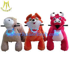 China Hansel Most popular plush electric animal scooters for shopping mall supplier