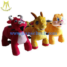China Hansel  coin operated children ride on animal car for sale plush animal kiddie ride supplier