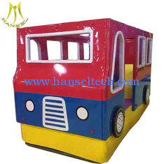 China Hansel  children play game soft play car items for rent attraction large kiddie bus ride in mall supplier