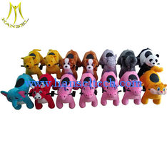 China Hansel Amusement parks electrical toy animal scooter riding plush toy rides supplier