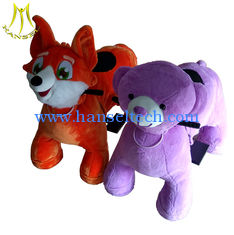 China Hansel  coin operated unicorn motorized plush animal for mall supplier