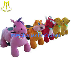 China Hansel luna park equipment coin operated plush ride on animal supplier