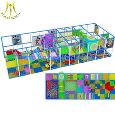 China Hansel kids play center indoor playground maze equipment soft playhouse supplier