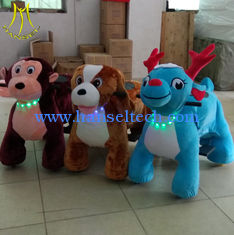 China Hansel  battery operated ride on animal horse ride large plush ride toy on wheels supplier